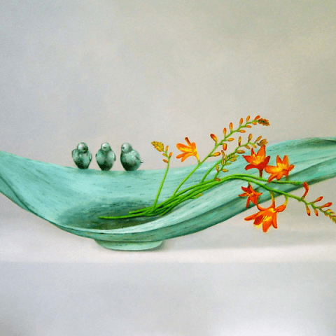 Brons en Crocosmia
