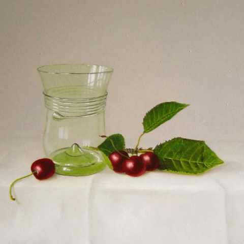 Kersen en renaissance glas