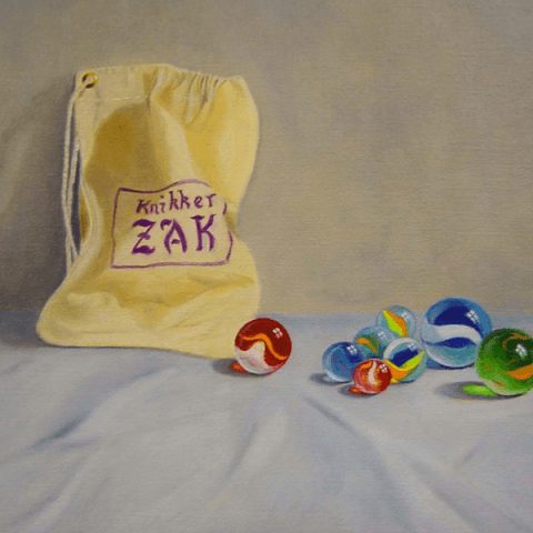 Knikkers met knikkerzak