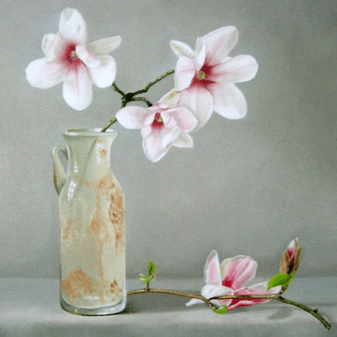 Magnolia en romeins flesje