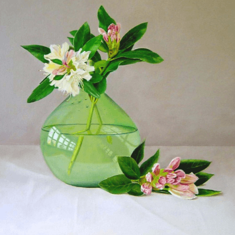 Rhododendron in vaas