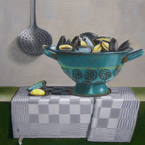 Vergiet met mosselen