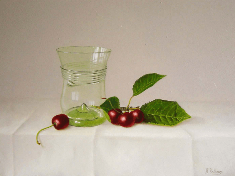 Kersen en renaissance glas